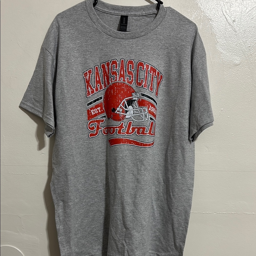❤️💛❤️💛❤️Handmade Kansas City Football T-Shirt or hoodie‎ any size !! UNISEX